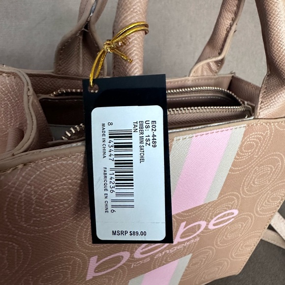 Bebe Los Angeles Ember Mini Satchel NWT - Picture 4 of 8